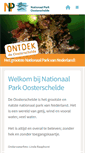 Mobile Screenshot of np-oosterschelde.nl