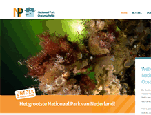 Tablet Screenshot of np-oosterschelde.nl